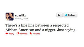 Illustration for article titled Twitter Racists React to 'That Nigger' Getting Reelected